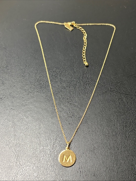 kate spade Jewelry - Kate Spade Initial 'M' Gold Pendant Necklace